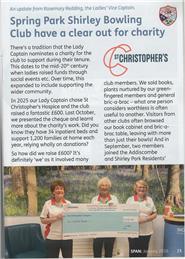 News from Spring Park Shirley Bowling Green - SPAN Magazine  - Jan 2026